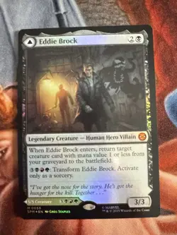 x1 Eddie Brock // Venom, Lethal Protector - Foil M MTG Marvel's Spider-Man M/NM, - Image 1