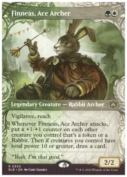 Finneas, Ace Archer - R 330 Foil - Bloomburrow BLB MTG Magic the Gathering - Image 1
