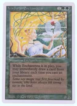 Verduran Enchantress, Revised Edition, NM Near Mint, Magic the Gathering MTG - Image 1