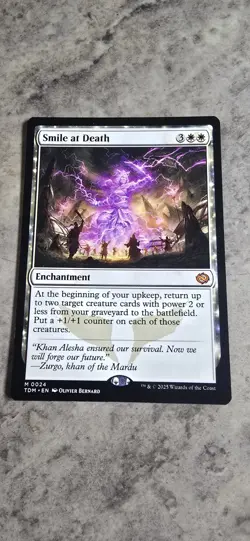 Smile at Death Tarkir: Dragonstorm Regular Enchantment Mythic MTG NM - Image 1