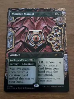 1x Monster Manual RAINBOW 🌈 FOIL Secret Lair X D&D 🌟 #1782 Unplayed - Image 1
