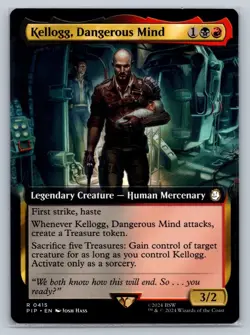 MTG Fallout Extended Art 415 Kellogg, Dangerous Mind Rare Legendary - Image 1