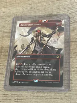 Aggravated Assault Anime Borderless Wilds of Eldraine: Enchanting Tales Regular - Image 1