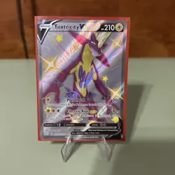 Pokemon TCG Toxtricity V Shining Fates SV112/SV122 Holo Shiny Holo Rare - Image 1
