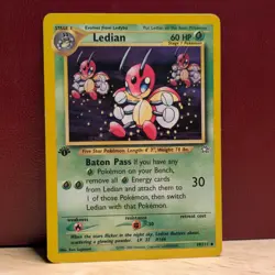FIRST EDITION Ledian 39/111 Neo Genesis Regular - Uncommon Vintage Pokemon TCG - Image 1