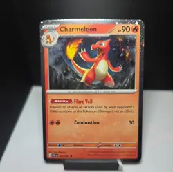Charmeleon 008/091 Paldean Fates Cosmos Holo Rare Pokemon TCG MINT - Image 1