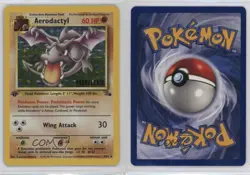 Aerodactyl (Prerelease Stamp) Holo 1st Ed. Pokemon Fossil #1 1999 - Image 3