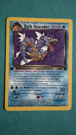 Dark Gyarados - 1st Edition - 25/82 Team Rocket - WotC - Pokemon TCG - Image 1