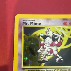 1999 WOTC Pokemon Game Jungle Set Mr. Mime Holo 6/64 LP - Image 2
