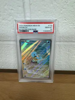2023 POKEMON MEW EN-151 ILLUSTRATION RARE #170 SQUIRTLE PSA 10 - Image 1