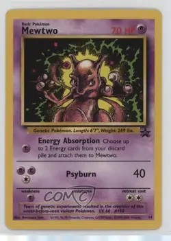 Mewtwo Pokemon WOTC Black Star Promo #14 1999 - Image 1