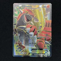 Groudon EX 150/160 Primal Clash Ultra Rare Holo Full Art 2015 Pokemon Textured - Image 2