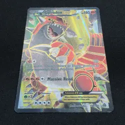 Groudon EX 150/160 Primal Clash Ultra Rare Holo Full Art 2015 Pokemon Textured - Image 4