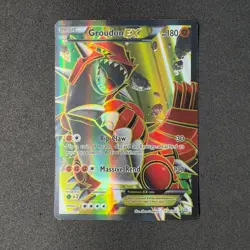 Groudon EX 150/160 Primal Clash Ultra Rare Holo Full Art 2015 Pokemon Textured - Image 5