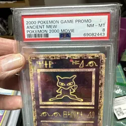 Pokemon Ancient Mew 2000 Movie Promo PSA 8 Double Swirl🔥 - Image 4