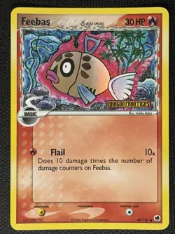 Feebas 49/101 EX Dragon Frontiers Stamped Reverse Holo Pokemon Card NM - Image 1