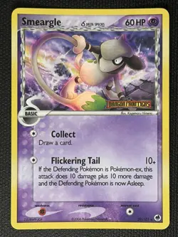 Smeargle 39/101 EX Dragon Frontiers Stamped Reverse Holo Pokemon Card NM - Image 1