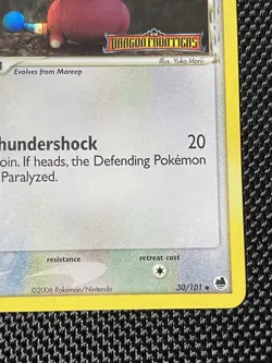 Flaaffy 30/101 STAMPED EX Dragon Frontiers Reverse Holo Delta Species Yuka LP/NM - Image 4