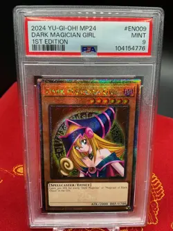 Dark Magician Girl MP24-EN009 Yugioh 25th Tin Quarter Century Secret Rare PSA 9 - Image 1