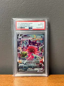 Pokemon 2021 Gengar VMAX 271/264 Alt Art Fusion Strike GEM MINT PSA 10 - Image 1