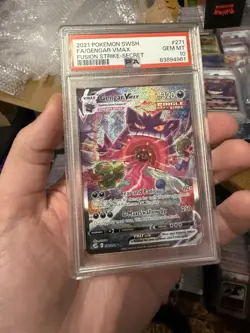Pokemon 2021 Gengar VMAX 271/264 Alt Art Fusion Strike GEM MINT PSA 10 - Image 1