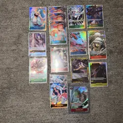 One Piece OP-14 Azure Sea’s Seven Alt Art Lot Of 17 -Zoro, Boa, Nami, Etc. MINT - Image 1