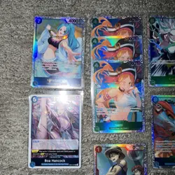 One Piece OP-14 Azure Sea’s Seven Alt Art Lot Of 17 -Zoro, Boa, Nami, Etc. MINT - Image 3