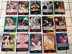 One Piece TCG 19 Regular Leaders Lot, English, Various Sets - Image 1