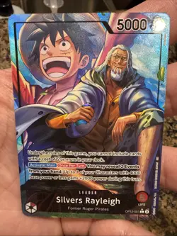 Silvers Rayleigh OP12-001 Leader Alternate Art Near Mint One Piece Single !!! - Image 3