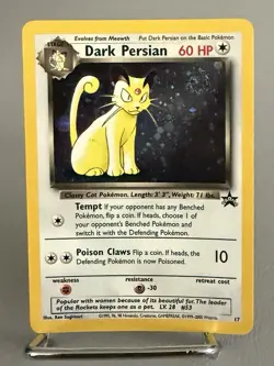 Pokemon TCG Dark Persian Wizards Black Star Promo Card 17/108 Holo NM! - Image 1