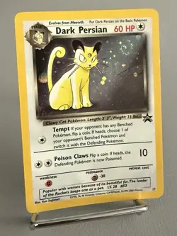 Pokemon TCG Dark Persian Wizards Black Star Promo Card 17/108 Holo NM! - Image 3