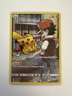 Pokemon Card TCG Pikachu Holo Card 241/236 Secret Sm-Cosmic Eclipse Edition NM - Image 1
