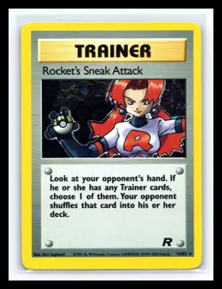💥 Pokemon TCG Team Rocket Set Rare Holo Rocket's Sneak Attack # 16/82 - Image 1