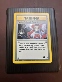Rocket's Sneak Attack 16/82 Unlimited Holo Rare Team Rocket Pokemon TCG LP/MP - Image 2