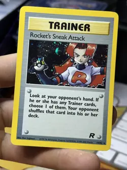 Rocket's Sneak Attack 16/82 Team Rocket 2000 Holo Rare WOTC Pokemon Card TCG - Image 3