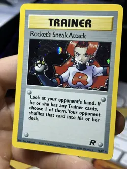 Rocket's Sneak Attack 16/82 Team Rocket 2000 Holo Rare WOTC Pokemon Card TCG - Image 4