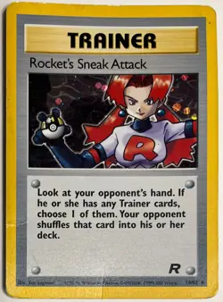 Rocket’s Sneak Attack Holo 16/82 - 2000 Team Rocket Set Pokemon TCG - HP - Image 1