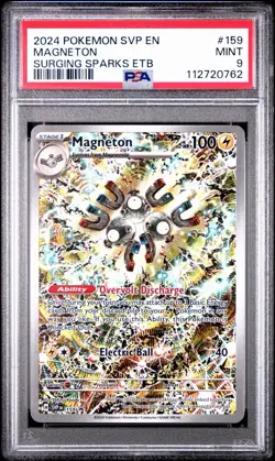 2024 POKEMON SVP EN-SV BLACK STAR PROMO #159 MAGNETON PSA 9 - Image 1