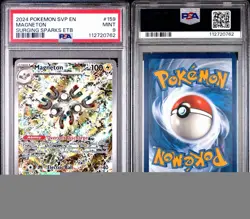2024 POKEMON SVP EN-SV BLACK STAR PROMO #159 MAGNETON PSA 9 - Image 3