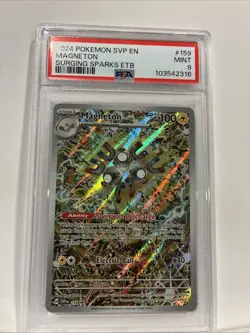 2024 POKEMON MAGNETON #159 SVP EN-SV BLACK STAR PROMO - PSA 9 - English - Image 2