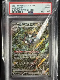 2024 POKEMON SVP EN-SV BLACK STAR PROMO #159 MAGNETON PSA 9 - Image 1