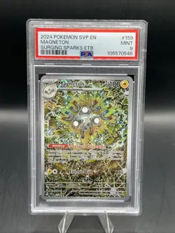 2024 POKEMON SVP EN-SV BLACK STAR PROMO #159 MAGNETON PSA 9 - Image 1