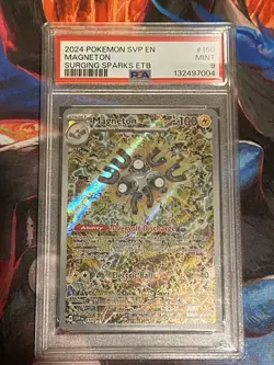2024 POKEMON SVP EN-SV BLACK STAR PROMO #159 MAGNETON PSA 9 - Image 1