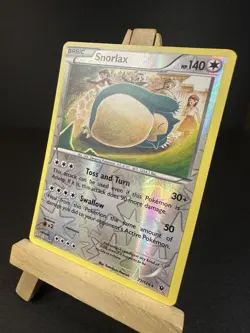 NM 2016 Pokemon TCG Snorlax 77/124 XY Era Fates Collide Reverse Holo Komiya - Image 2