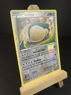 NM 2016 Pokemon TCG Snorlax 77/124 XY Era Fates Collide Reverse Holo Komiya - Image 3