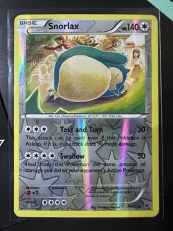 Snorlax 77/124, XY Fates Collide, Reverse Holo, Rare, Pokemon TCG, 2016, NM - Image 1