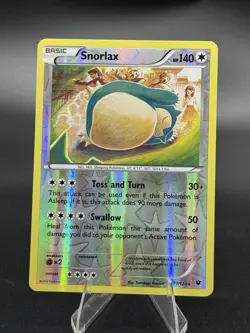 Snorlax - 77/124 - XY Fates Collide - Reverse Holo - LP - Pokemon TCG Card - Image 1