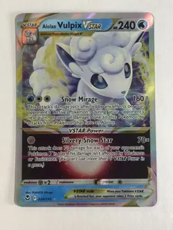 Pokemon TCG Silver Tempest Alolan Vulpix VSTAR 034/195 Near Mint - Image 1