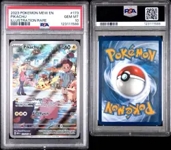 2023 POKEMON MEW EN-151 ILLUSTRATION RARE #173 PIKACHU PSA 10 - Image 3