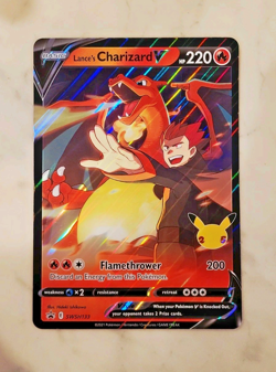 Jumbo Lance's Charizard V Card SWSH133 Pokemon Celebrations - Image 1